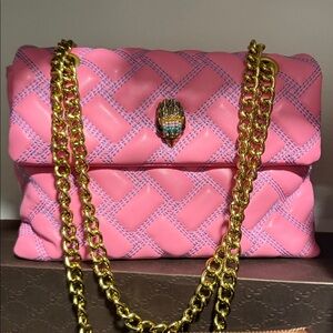 Pink Quilted Chain Shoulder Bag